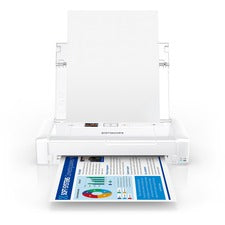 Epson WorkForce EC-C110 Portable Inkjet Printer - Color 5760 x 1440 dpi Print - 20 Sheets Input - Wireless LAN - Mopria, Apple AirPrint, Wi-Fi Direct, Epson iPrint, Epson Connect, Google Cloud Print - Plain Paper Print - USB