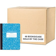 Roaring Spring Grade School Ruled Marble Hard Cover Composition Book 80 Sheets - 160 Pages - Printed - Sewn/Tapebound - Both Side Ruling Surface - Grade Two Ruling Front Ruling - 0.75" Ruled - Red Margin - 15 lb Basis Weight - 56 g/m² Grammage - 9 3/