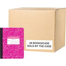 Roaring Spring Grade School Ruled Marble Hard Cover Composition Book 80 Sheets - 160 Pages - Printed - Sewn/Tapebound - Both Side Ruling Surface - Red Margin - 15 lb Basis Weight - 56 g/m² Grammage - 9 3/4" x 7 1/2" Sheet Size - 0.33" Height x 7.5" W