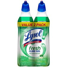 Lysol Clean/Fresh Toilet Cleaner Ready-To-Use - 24 fl oz (0.8 quart) - Country Scent - Disinfectant - Blue, White - 2/Pack - 4 / Carton