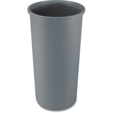 Rubbermaid Commercial Untouchable Round Container 22 gal Capacity - Round - Crack Resistant, Durable - 30.1" Height x 15.8" Diameter - Linear Low-Density Polyethylene (LLDPE) - Gray - 4 / Carton