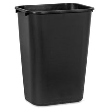 Rubbermaid Commercial 41 QT Large Deskside Wastebaskets 10.25 gal Capacity - Rectangular - Dent Resistant, Durable, Rust Resistant, Easy to Clean - 20" Height x 11.3" Width x 15.3" Depth - Plastic - Black - 12 / Carton