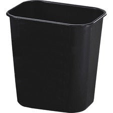 Rubbermaid Commercial 13 QT Standard Deskside Wastebaskets 3.25 gal Capacity - Rectangular - Dent Resistant, Rust Resistant, Easy to Clean, Durable - 12.1" Height x 8.3" Width x 11.4" Depth - Plastic - Black - 12 / Carton