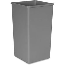 Rubbermaid Commercial Untouchable Square Container 50 gal Capacity - Square - Crack Resistant, Durable, Compact, Rugged - 34.3" Height x 19.5" Width x 19.5" Depth - Plastic - Gray - 4 / Carton