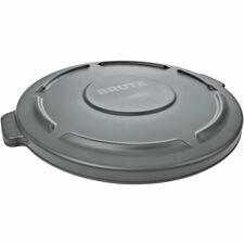 Rubbermaid Commercial Brute 55-gallon Container Lid Round - Plastic - Gray - 3 / Carton