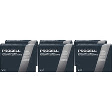 Procell by Duracell Alkaline C Battery Boxes of 12 For Multipurpose - C - 7000 mAh - 1.5 V DC - 12/Box - 6 / Carton