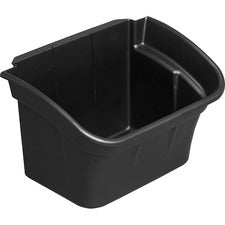 Rubbermaid Commercial Utility Cart 4-gallon Bin 12.10" Length x 17" Width x 12.50" Height - Plastic - Black - 2 / Carton