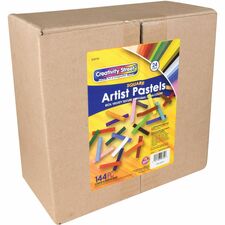 Creativity Street Square Artist Pastels 0.4" Length - Assorted - 144 / Set