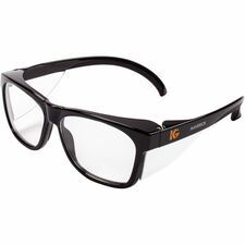 Kleenguard V30 Maverick Eye Protection Recommended for: Outdoor - Universal - UVC, Flying Particle, Fog, UVB, UVA Protection - Clear, Black - Anti-fog, Lens, Durable, Lightweight, Wraparound Lens, Comfortable, Anti-scratch, Nose Bridge, Side Shield, Browg