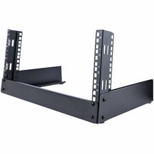 StarTech.com 4U Open Frame Desktop Rack - 2-Post For A/V Equipment, LAN Switch, Patch Panel, Server - 4U Rack Height - Floor Standing - Black - Steel - 88.20 lb Maximum Weight Capacity - TAA Compliant