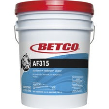 Betco AF315 Disinfectant Cleaner 640 fl oz (20 quart) - Citrus Floral Scent - pH Neutral, Long Lasting, Deodorize - Turquoise - 1 / Carton