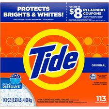 Tide Original Laundry Powder Concentrate - 143 oz (8.94 lb) - Original Scent - White - 2 / Carton