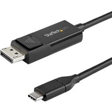 StarTech.com 3.3 ft. (1 m) USB-C to DisplayPort 1.2 Cable - Bi-Directional 3.28 ft DisplayPort/USB-C Video Cable Adapter for Audio/Video Device, Monitor, MAC, Amplifier, Notebook, Mobile Device - First End: 1 x 24-pin USB 3.1 (Gen 1) Type C - Male - Secon