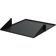 StarTech.com 2U Server Rack Shelf - 2 Post - Center Mount - Solid For LAN Switch, Patch Panel, Server - 2U Rack Height x 19" Rack Width - Rack-mountable - Black - SPCC - 74.96 lb Static/Stationary Weight Capacity