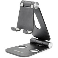 StarTech.com Universal Smartphone and Tablet Stand - Multi Angle - Foldable Up to 13" Screen Support - 1.76 lb Load Capacity - 5.12" Height x 2.99" Width x 4.13" Depth - Desk - Aluminum - Black