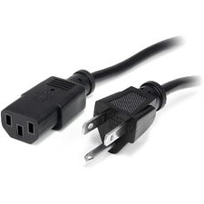 StarTech.com 10 ft. Computer Power Cord - 10-Pack For Desktop Computer, Scanner, Printer, Monitor - 125 V AC / 10 A - Black - 10 ft Cord Length - IEC 60320 C13 / NEMA 5-15P - North America - 10 / Pack