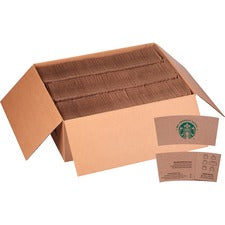 Starbucks Cup Sleeve Brown, Kraft - Fiber - 1380 / Carton
