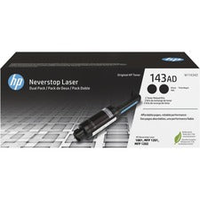 HP 143AD Original Laser Toner Cartridge - Dual Pack - Black - 2 / Carton 5000 Pages