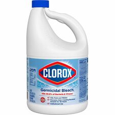 Clorox Germicidal Bleach Concentrate - 121 fl oz (3.8 quart) - Regular Scent - White - 1 Each