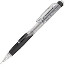 Pentel Twist-Erase Click Mechanical Pencils 0.9 mm Black Lead - #2, HB - Refillable - Transparent, Black Barrel - 12 / Box