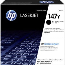 HP 147Y Original Extra High Yield Laser Toner Cartridge - Black - 1 Each 42000 Pages