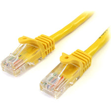 StarTech.com Category 5e UTP Patch Cable 25 ft Category 5e Network Cable - First End: 1 x RJ-45 - Male - Second End: 1 x RJ-45 - Male - Patch Cable - Yellow - 1 Each