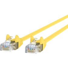 Belkin RJ45 Category 6 Snagless Patch Cable 12 ft Category 6 Network Cable for Network Device, Notebook, Desktop Computer, Modem, Router - First End: 1 x RJ-45 Network - Male - Second End: 1 x RJ-45 Network - Male - 1 Gbit/s - Patch Cable - Gold Plated Co