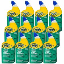 Zep Acidic Toilet Bowl Cleaner 32 fl oz (1 quart) - Wintergreen Scent - White - 12 / Carton