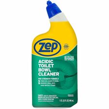 Zep Acidic Toilet Bowl Cleaner 32 fl oz (1 quart) - Wintergreen Scent - White - 1 Each