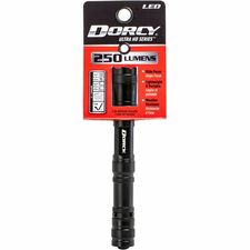 Dorcy Ultra HD Series Lightweight Flashlight 250 lm Lumen - 2 x AA - Battery - Metal, Aircraft Aluminum - Water Resistant, Impact Resistant - Black - 1 Each