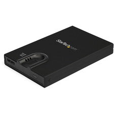StarTech.com Drive Enclosure SATA/600 - USB 3.1 (Gen 1) Micro-B Host Interface External - Black - TAA Compliant 1 x HDD Supported - 1 x SSD Supported - 1 x Total Bay - 1 x 2.5" Bay - Aluminum, Plastic