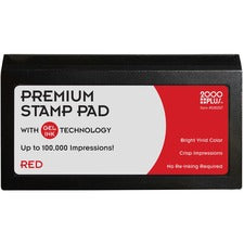 Cosco Stamp Pad 0.8" Height x 3.3" Width x 4.8" Length - Red Ink - Gel - 1 Each