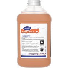 Diversey Stride Citrus Neutral Cleaner Concentrate - 84.5 fl oz (2.6 quart) - Citrus Scent - Non Alkaline, Low Foaming, pH Neutral, Film-free, Phosphorous-free - Orange - 2 / Carton