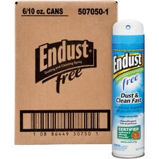Diversey ENDUST Free Dusting & Cleaning Spray Ready-To-Use - 10.02 oz (0.63 lb) - Hypoallergenic, Fragrance-free, Easy to Use - Clear - 6 / Carton