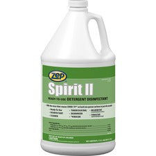 Zep Spirit II Detergent Disinfectant Ready-To-Use - 128 fl oz (4 quart) - Deodorant, Easy to Use, Non-porous - Multi Bottle - 1 Each