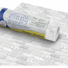 Fadeless Designs Paper Roll Art Project, Craft Project, Bulletin Board, School, Office, Home - 48" Width x 50" Length - White, Gray - 1 Roll