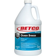 Betco Best Scent Ocean Breeze Deodorizer Liquid - 1000 Sq. ft. - 128 fl oz (4 quart) - Ocean Breeze - VOC-free - 1 Each
