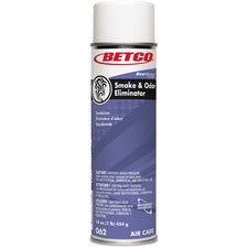 Betco BestScent Smoke/Odor Eliminator Aerosol Aerosol - 500 Sq. ft. - 16 fl oz (0.5 quart) - Spring & Renewal - 12 / Carton