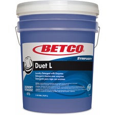 Betco Symplicity Duet L Laundry Detergent Ready-To-Use - 640 fl oz (20 quart) - 720 oz (45 lb) - Fresh Scent - Washable, Temperature Resistant, Color Safe, Dirt Resistant, Stain Resistant, Low VOC, EDTA-free, APE-free, NPE-free, Phosphorous-free - Blue -