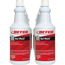 Betco Bol Maid Toilet & Urinal Cleaner Ready-To-Use - 32 fl oz (1 quart) - 38.60 oz (2.41 lb) - Mint Scent - Blue - 12 / Carton