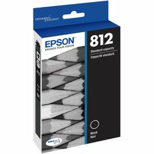 Epson DURABrite Ultra T812 Original Inkjet Ink Cartridge - Single Pack - Black - 1 Each Inkjet - 1 Each