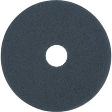 3M Blue Cleaner Pad 5300 Round14" Diameter x 1" Thickness - Scrubbing, Cleaning - Concrete, Vinyl Composition Tile (VCT), Sheet Vinyl, Linoleum Floor - 175 rpm to 600 rpm Speed Supported - Durable, Dirt Remover, Scuff Mark Remover - Nylon, Polyester - Blu