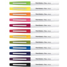 Paper Mate Flair Felt Tip Pens Bold Pen Point - Assorted Ink - 12 / Pack
