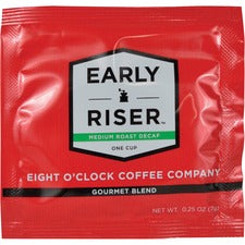 Eight O'Clock Early Riser Decaf Coffee Medium - Arabica - Decaffeinated - 200 / Carton