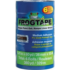 Duck Painter's Tape 20 yd Length x 1.40" Width - Blue - 6 / Pack