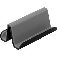 Advantus Fusion Collection Business Card Holder 3" Height x 3" Width x 2.5" Depth - Plastic, Polystyrene - Gray, Black - 1 Each
