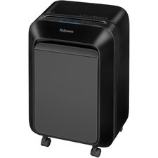 Fellowes LX180 Cross-cut Shredder Continuous Shredder - Cross Cut - 16 Per Pass - for shredding Staples, Paper, Paper Clip, Credit Card, Junk Mail - 10 Minute Run Time - Black