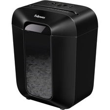 Fellowes LX45 Cross-cut Shredder Non-continuous Shredder - Cross Cut - 8 Per Pass - for shredding Staples, Paper, Paper Clip, Credit Card - 0.156" x 1.563" Shred Size - P-4 - 6 Minute Run Time - 20 Minute Cool Down Time - 4 gal Wastebin Capacity - Black
