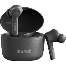 Maxell Sync Up True Wireless Bluetooth Earbuds Stereo - True Wireless - Bluetooth - 16 Ohm - 20 Hz to 20 kHz - Earbud - Binaural - In-ear - Black