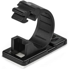 StarTech.com Medium Cable Clamps (CBMCC2) Cable Clamp - Black - 0.70" Length - Nylon 66 - 100 / Pack - TAA Compliant